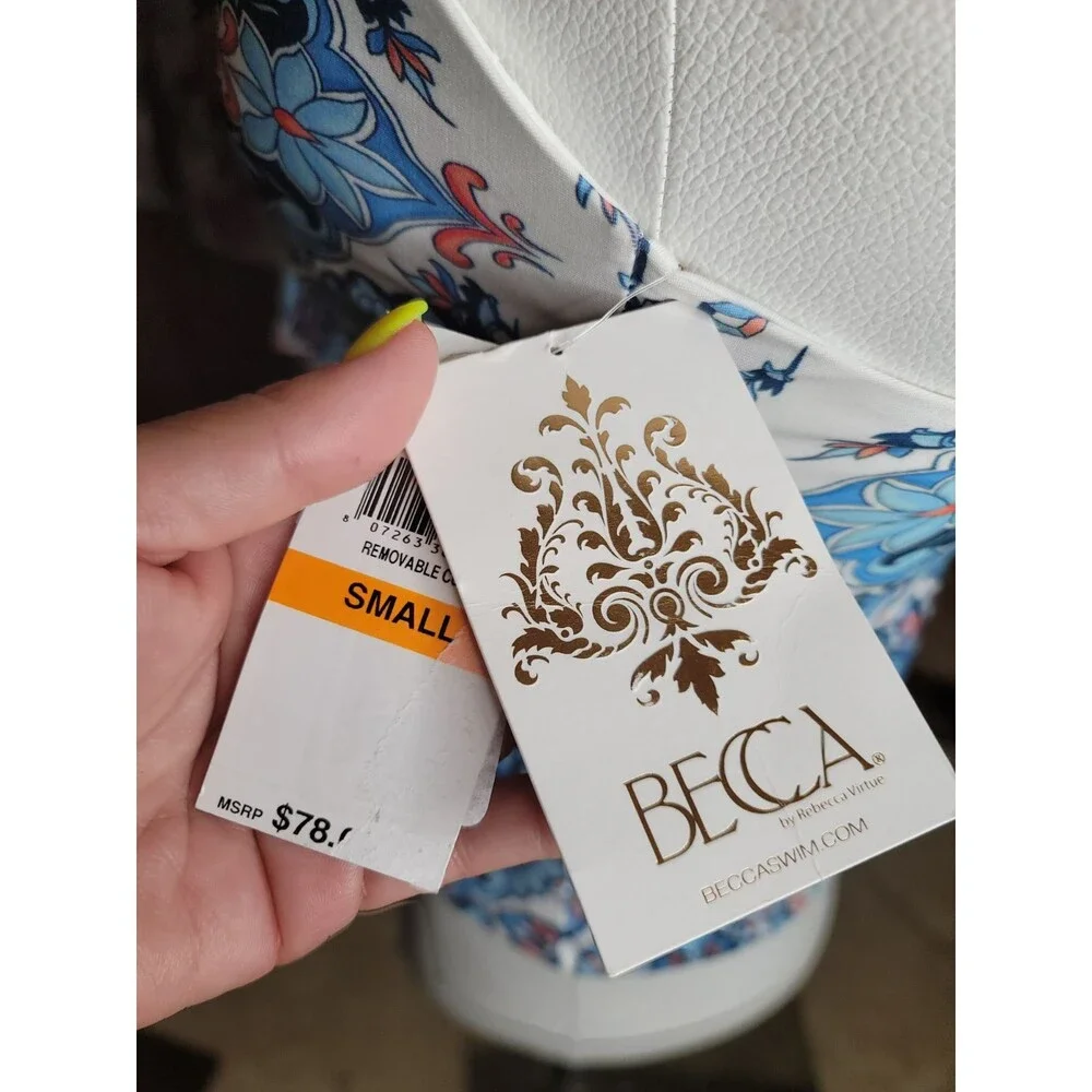 Becca bikini top, new with tags, size small